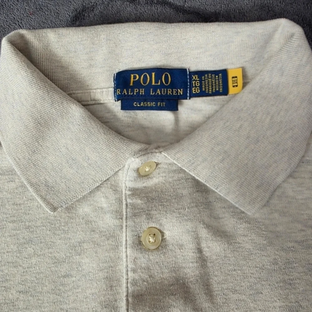 Polo Ralph Lauren Mens Classic Fit Polo Shirt Sz‎ XL Gray, Pony, Casual, Work